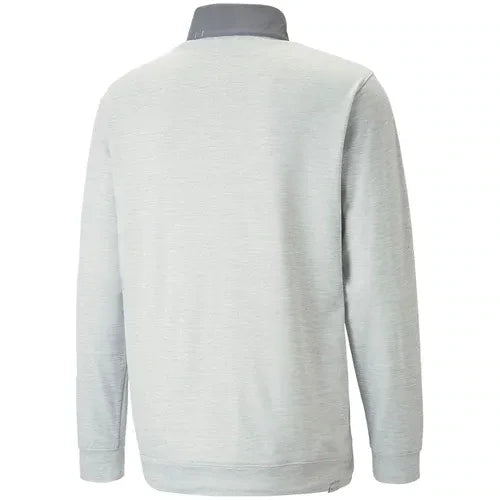 Puma Cloudspun Colourblock Golf 1/4 Zip Sweater Grey