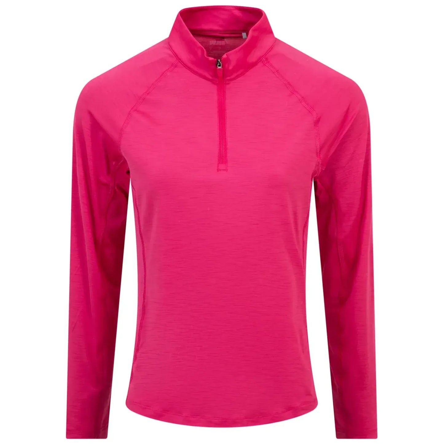 Puma You-V Solid Quarter Zip Mid Layer Pink - Ladies