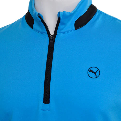 Puma Lightweight 1/4 Zip Aqua Blue Puma