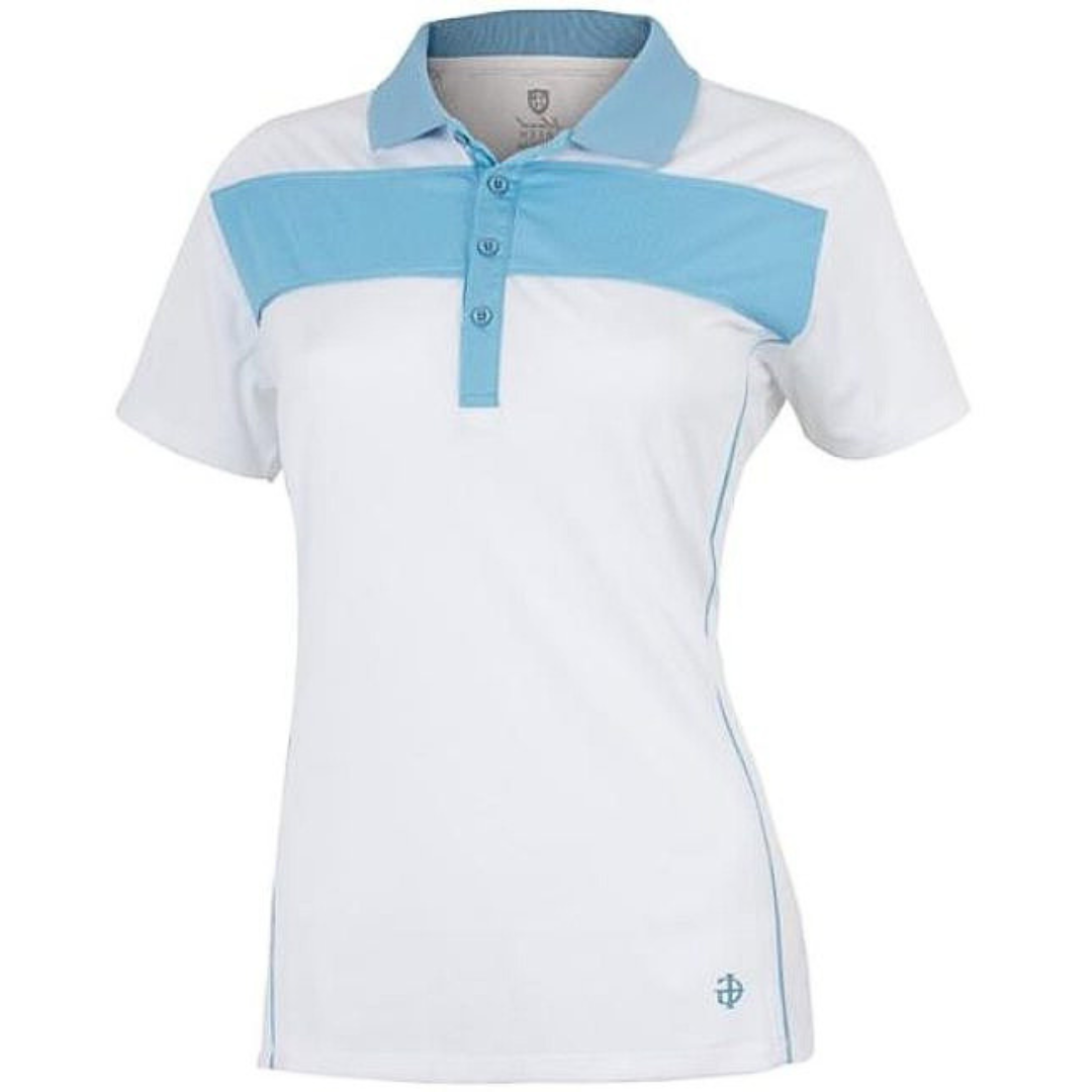 Island Green Golf Ladies Golf Poloshirt White/Blue